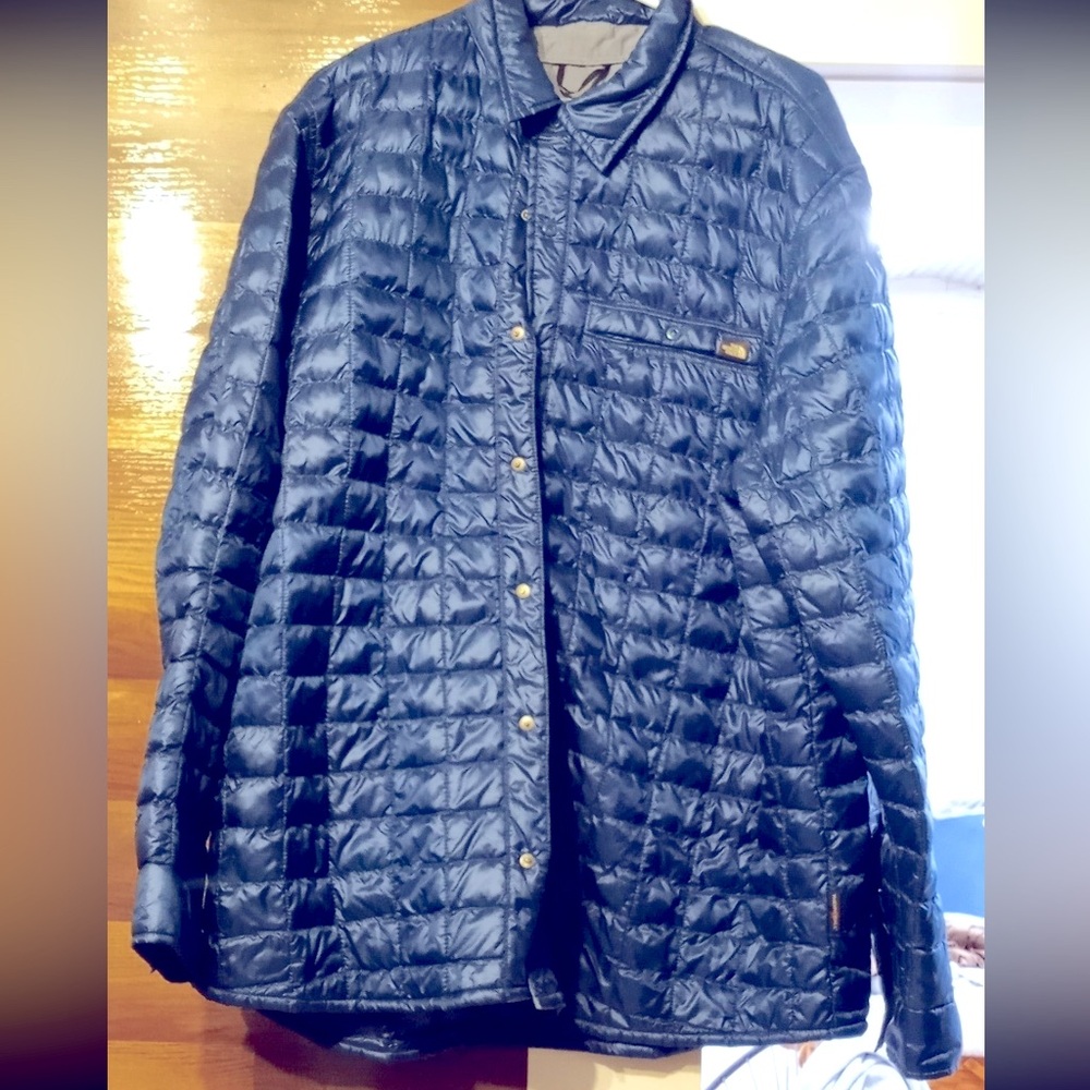 The north face blue men’s xxl shacket